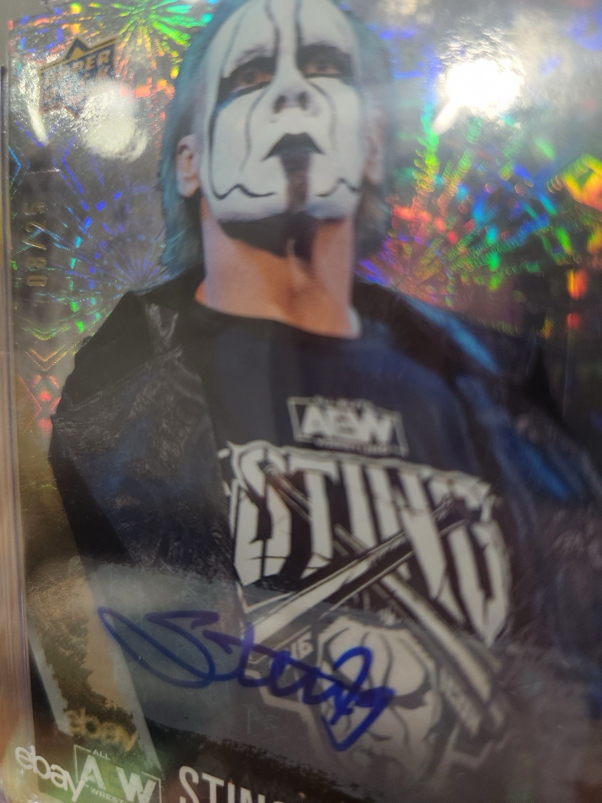 Upper Deck 2021 AEW Autographs Pyro First Edition Auto Sting #77 CGC 10