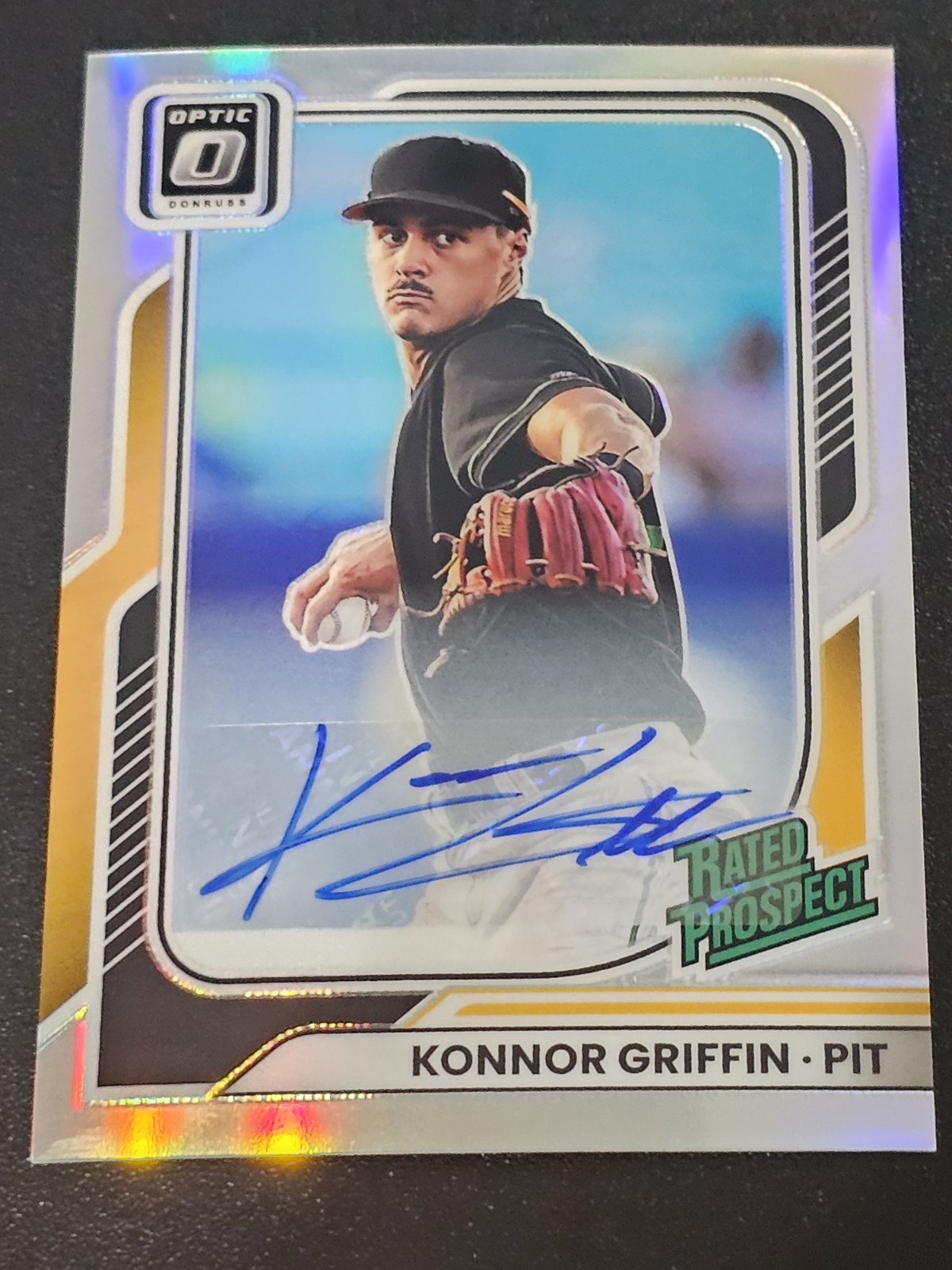 2026 Panini Donruss Optic Silver Prizm Rated Prospect Auto Konnor Griffin