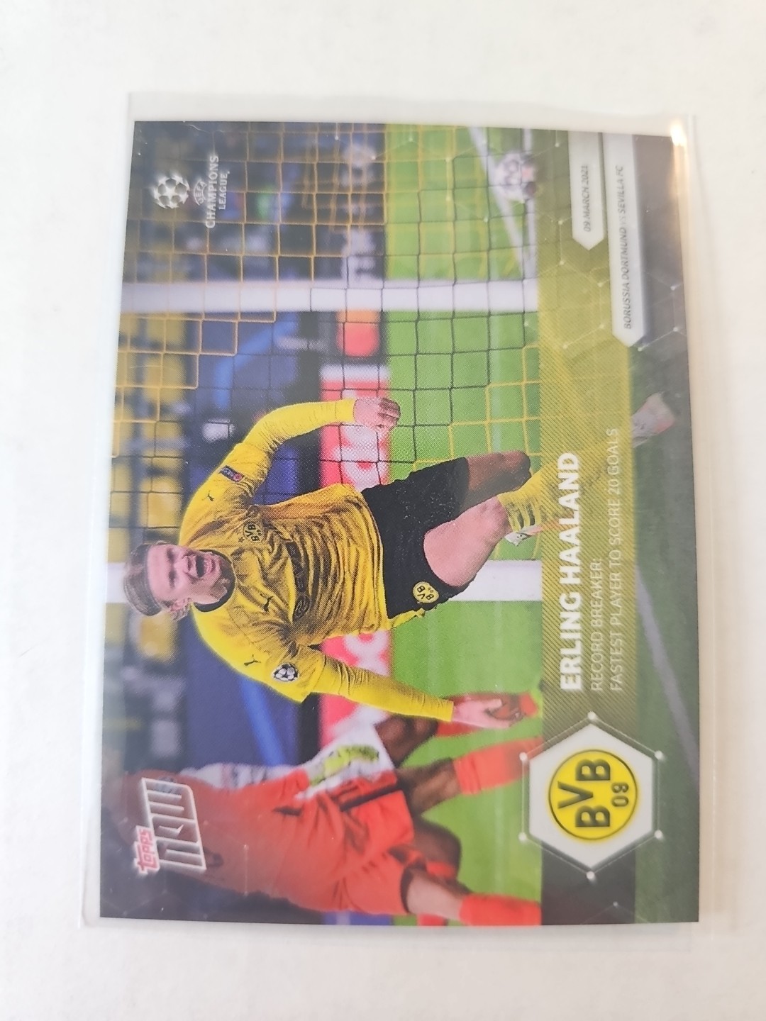 2020-21 Topps Now UEFA Champions League PR 7575 Erling Haaland #050