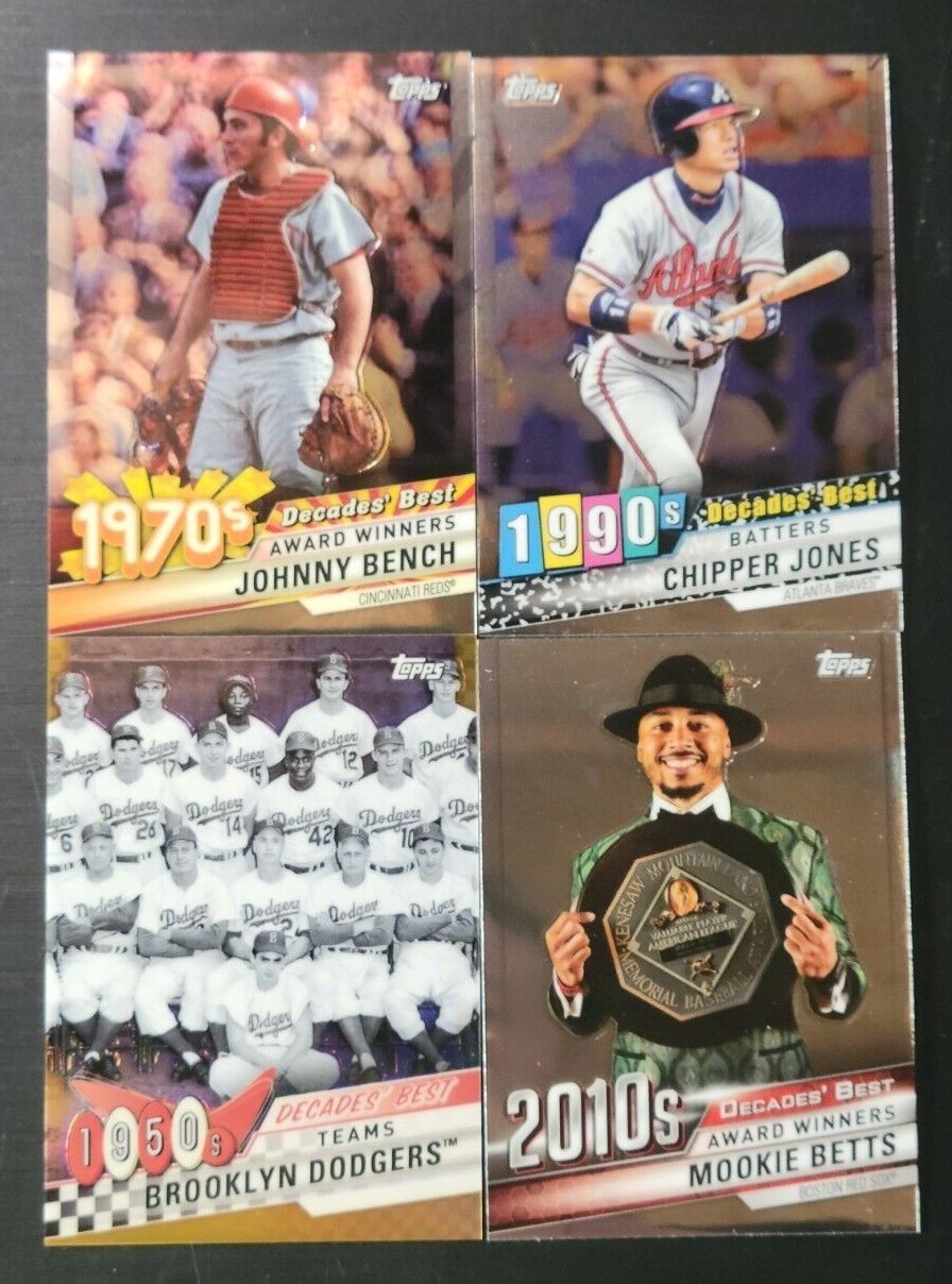 2020 Topps Series 1 and Series 2 DECADES BEST CHROME You Pick