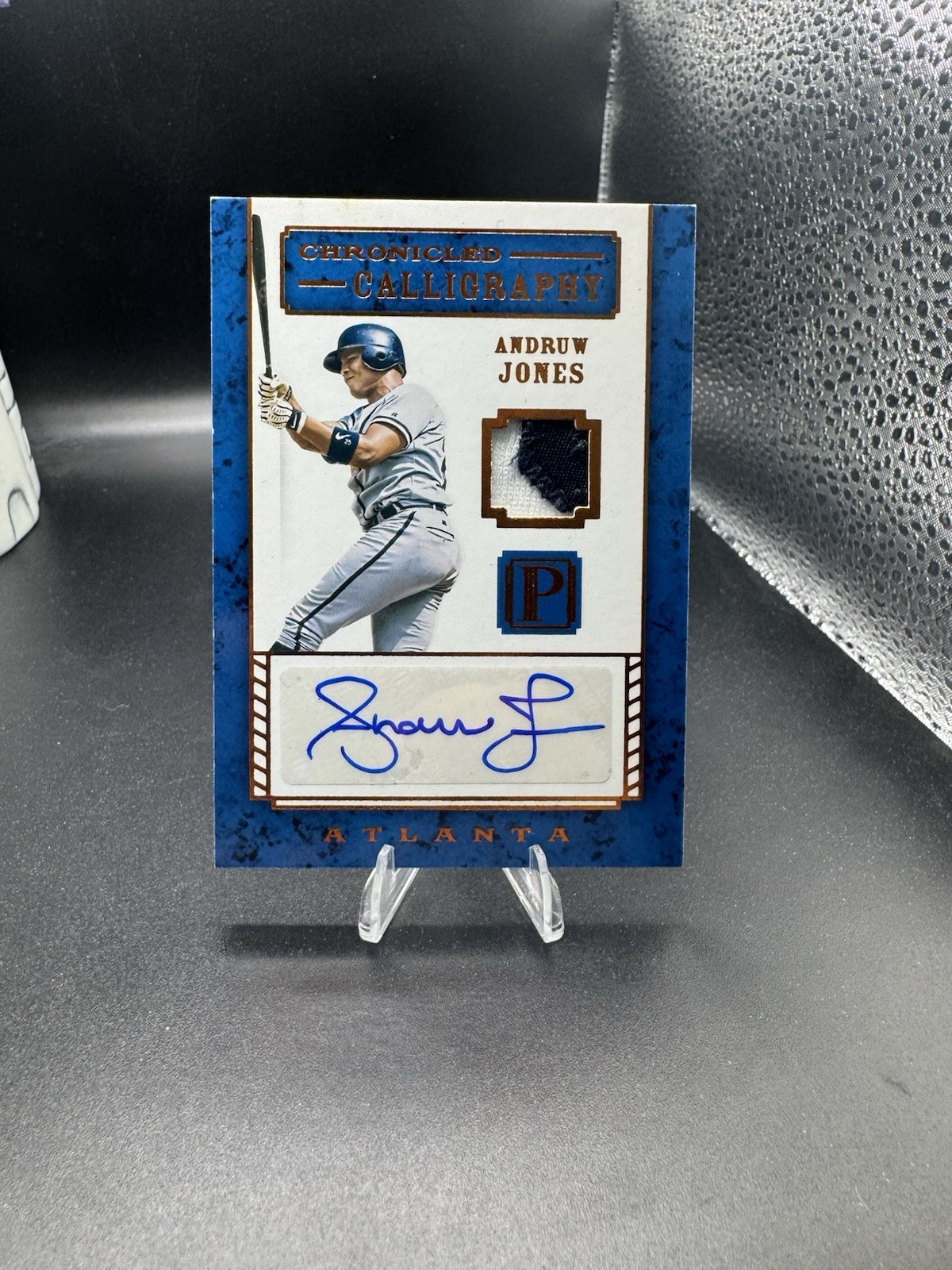 2016 Panini Pantheon Chronicled Calligraphy /10 Andruw Jones #CC-AJ Auto