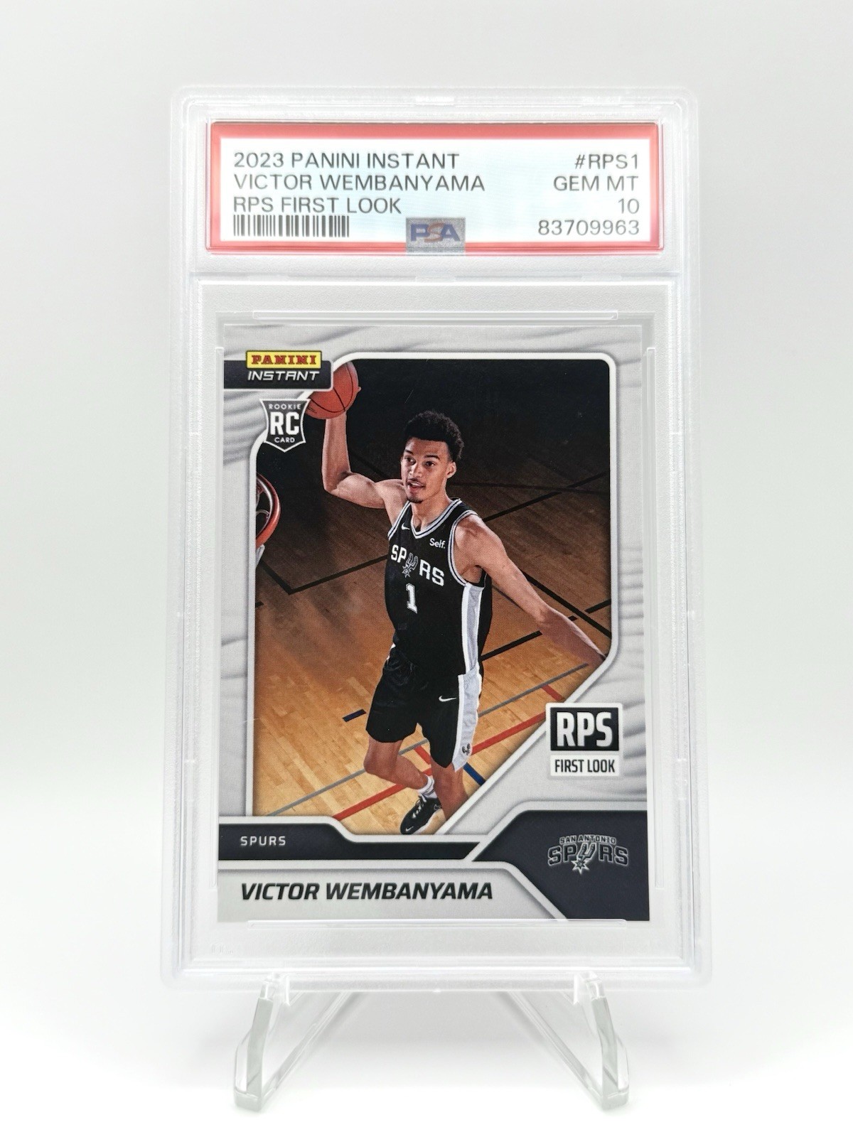 Panini 2023-24 Instant RPS First Look Victor Wembanyama #RPS-1 RC PSA 10 Spurs