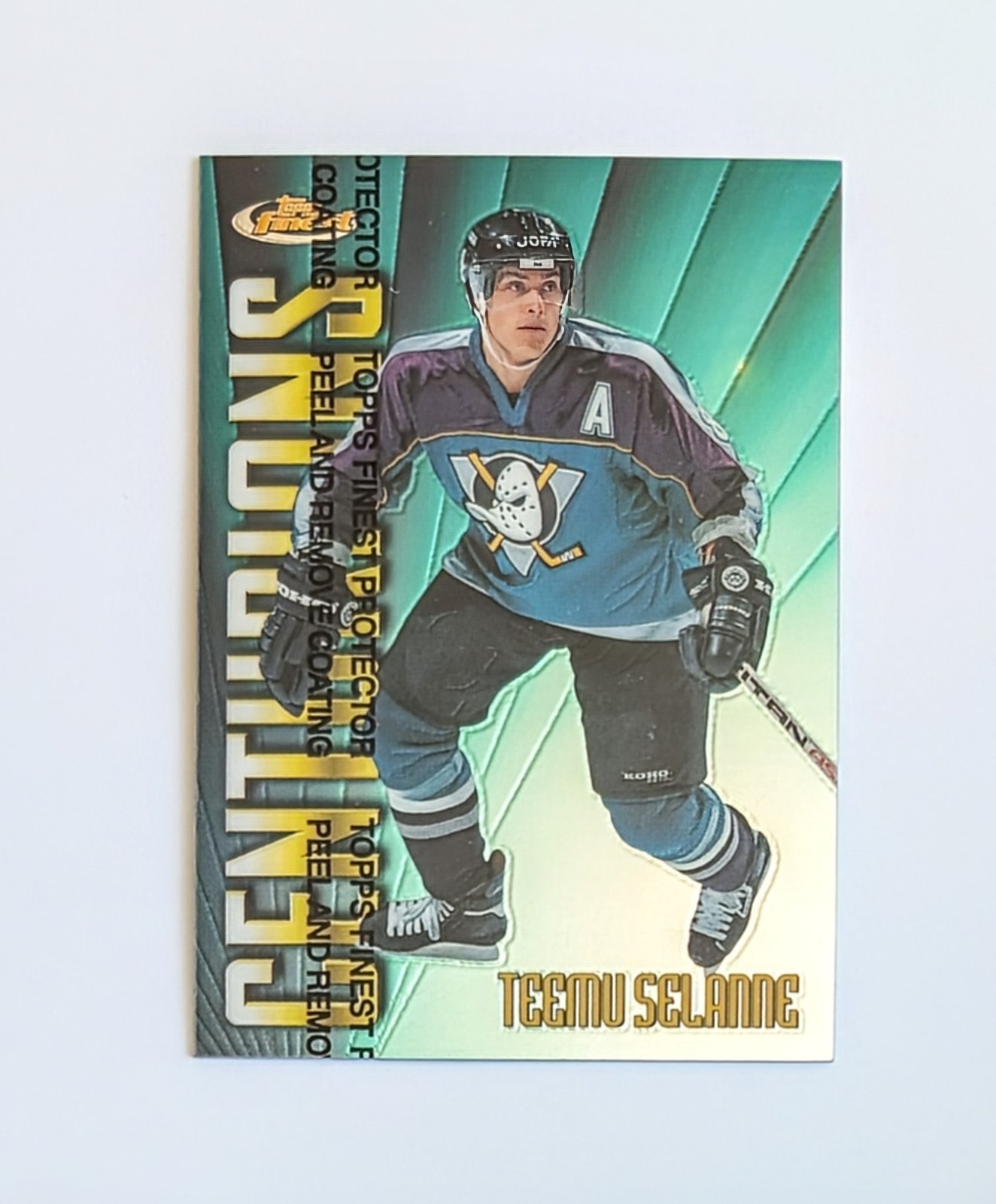 1998-99 Topps Finest Teemu Selanne 451/500 Generations #C15 Mighty Ducks
