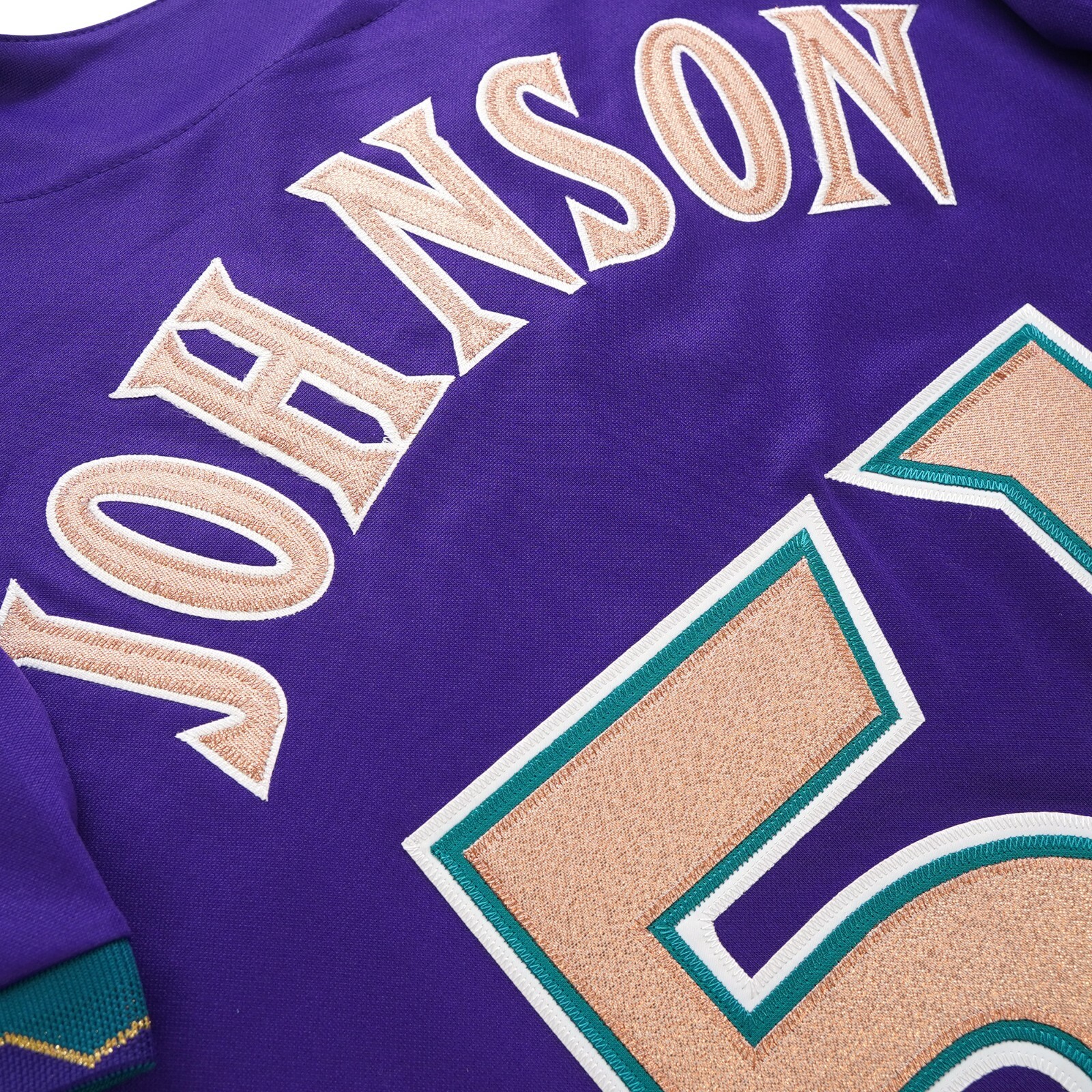 Randy Johnson Arizona Diamondbacks 2001 World Series Alt Purple Men’s Jersey