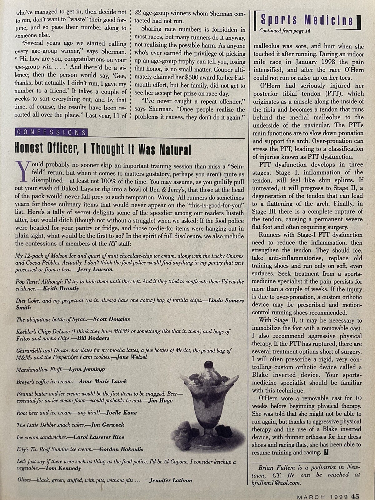 1999 Running Times Magazine March Shoe Buyer Guide, Nike ad