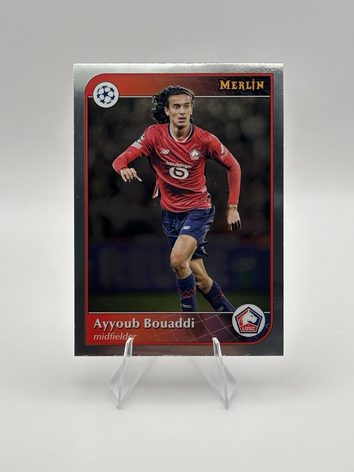 Ayyoub Bouaddi Topps Merlin 2024-25 UCC Base Soccer#44 LOSC Lille