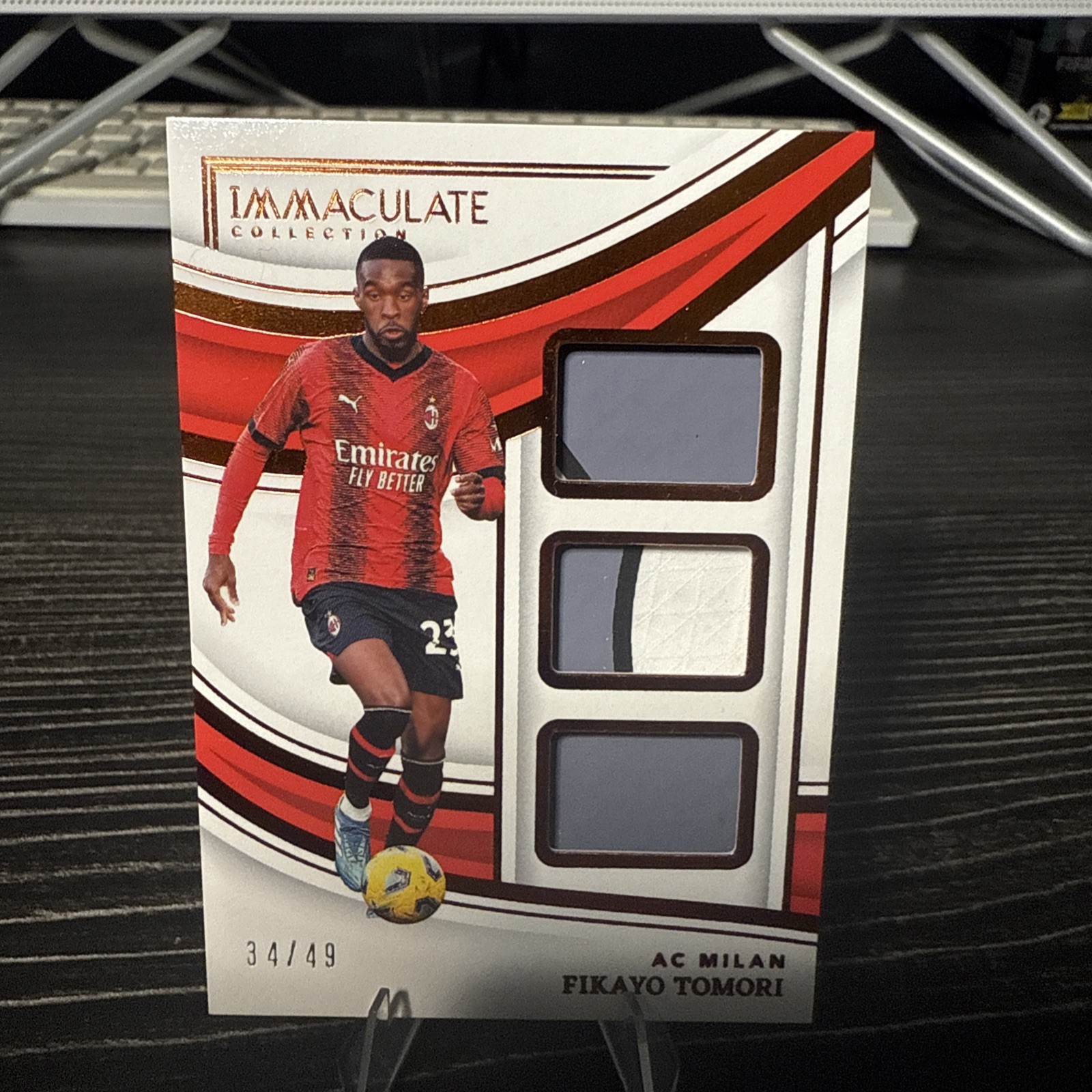 2023-24 Panini Immaculate #PT-FT Fikayo Tomori Patch Trios #/49 ERROR NO MEM