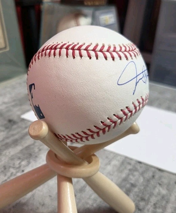 Giancarlo Stanton Autographed Rawlings OMLB Baseball GA COA New York Yankees