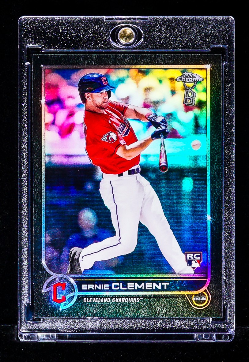 Ernie Clement RARE REFRACTOR BLACK PRIZM INVESTMENT ROOKIE CARD Guardians SSP