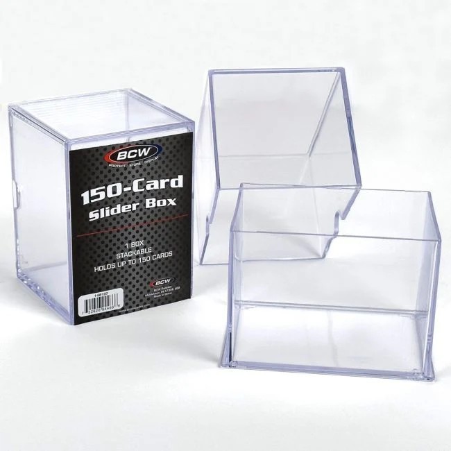NEW (9 ct) BCW 150 count 2-Piece Slider Box