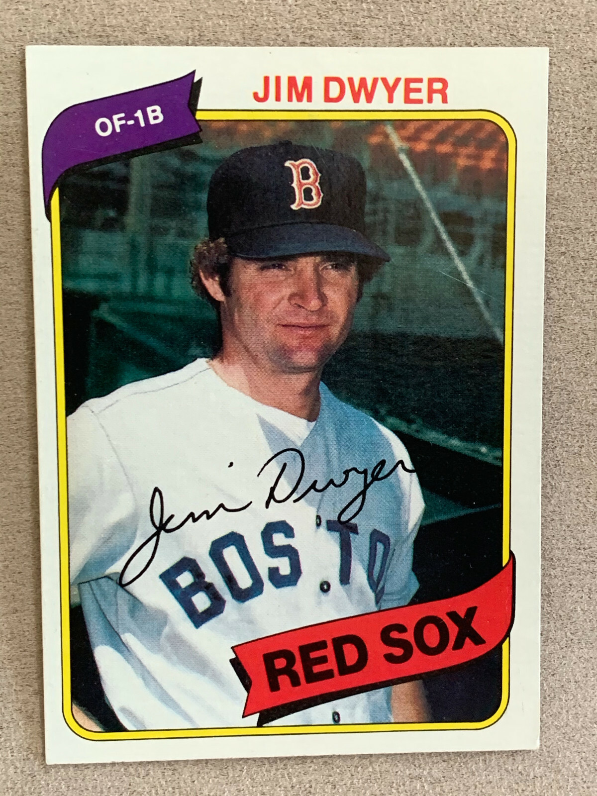1980 Topps Baseball Card #576 Jim Dwyer Boston Red Sox NMMT Free Shipping!