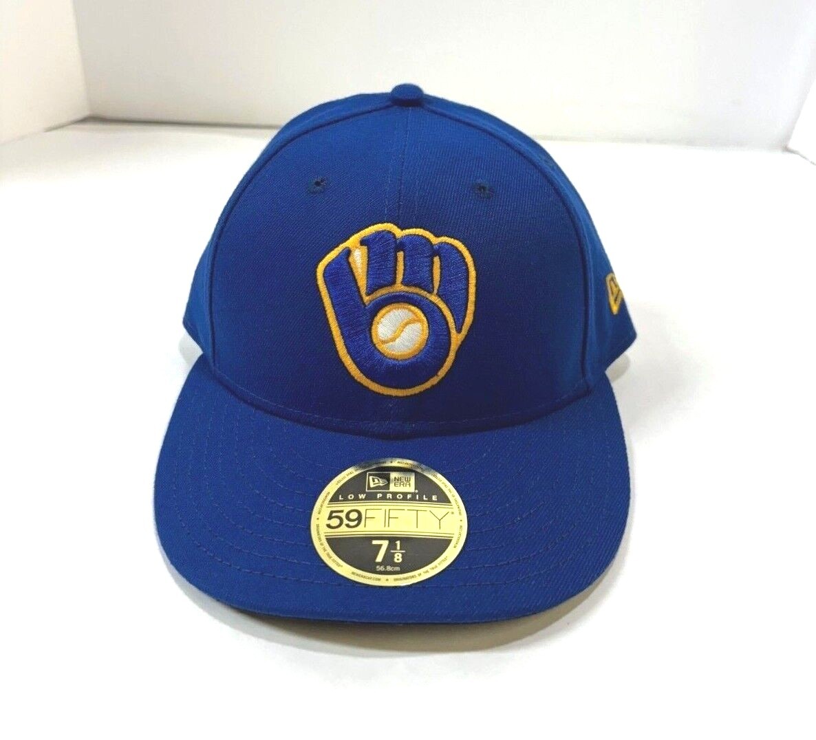 Milwaukee Brewers MLB NE 2017-19 AC Low Profile ALT Fitted Hat~Royal Blue