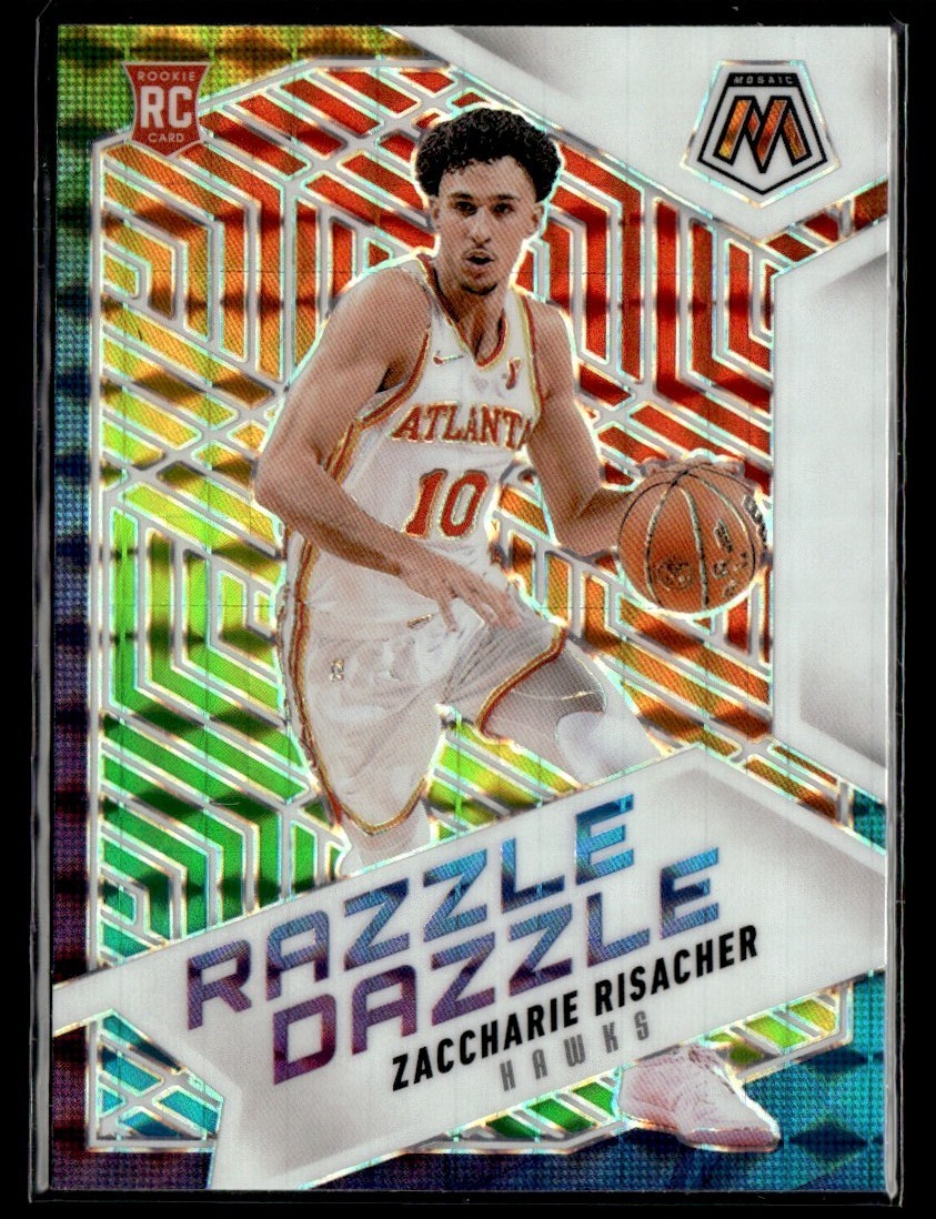 2024-25 Panini Mosaic Razzle Dazzle Zaccharie Risacher Rookie Hawks #6