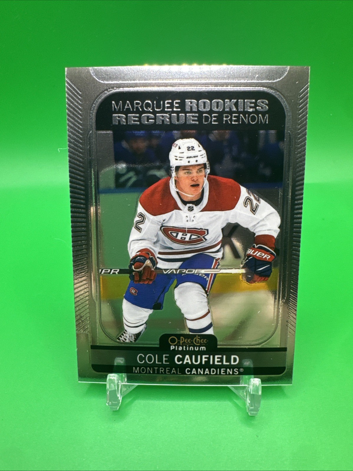2021-22 O-Pee-Chee OPC Platinum Base Marquee Rookies #201 Cole Caufield