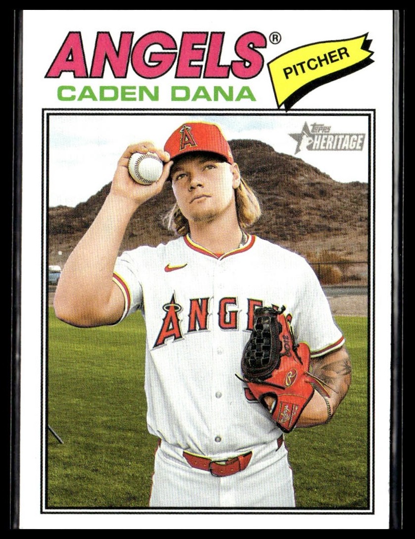 2026 Topps Heritage 121 Caden Dana Los Angeles Angels Short Print SP