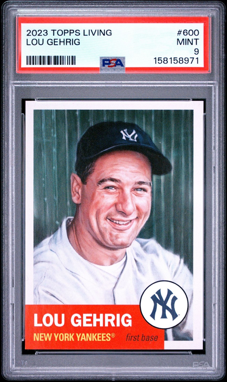 2023 Topps Living Set – Lou Gehrig #600 PSA 9 MINT