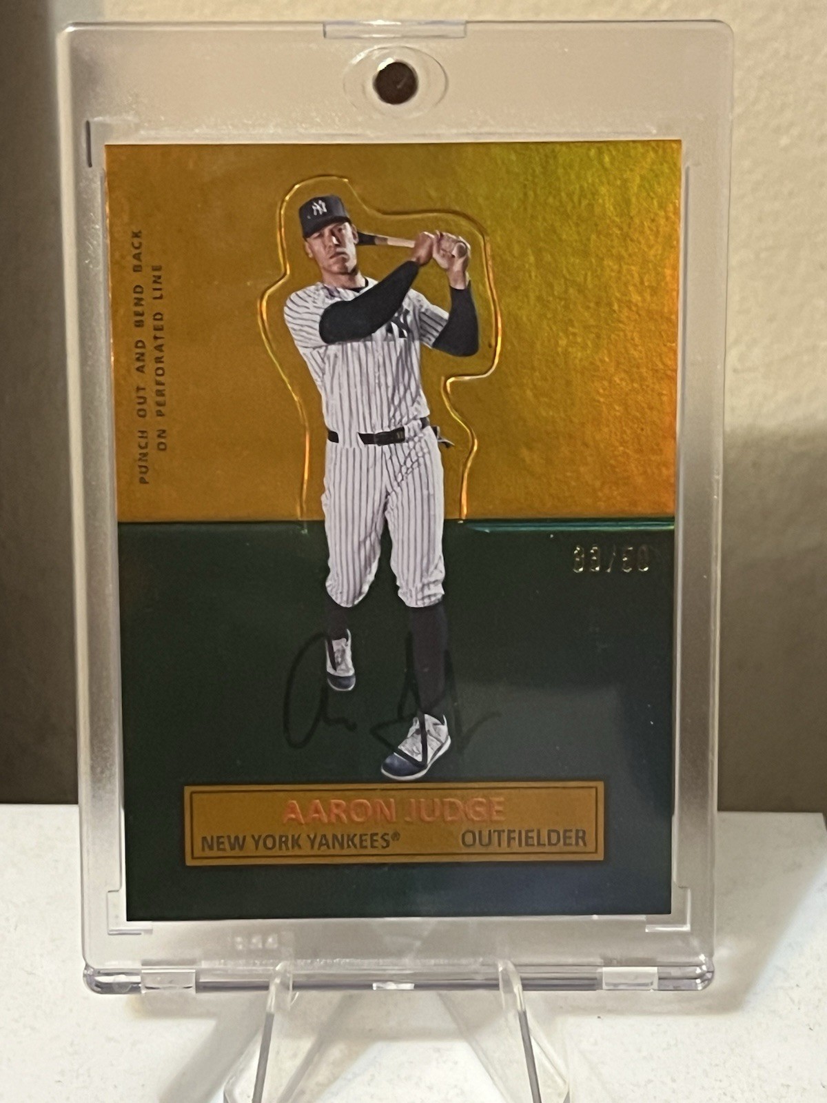 2025 Topps Archives Aaron Judge Stand-Up #64SU-1 Gold /50! & Free Mini For Buyer