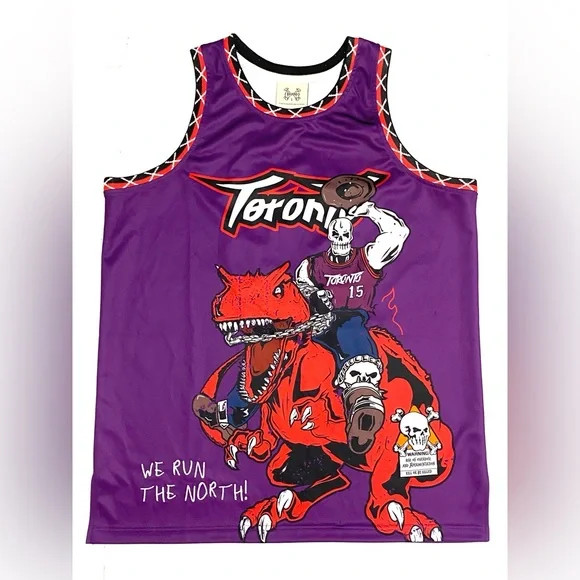 Brand X Men’s “We Run the North” Toronto Raptors Vince Carter Basketball Jersey