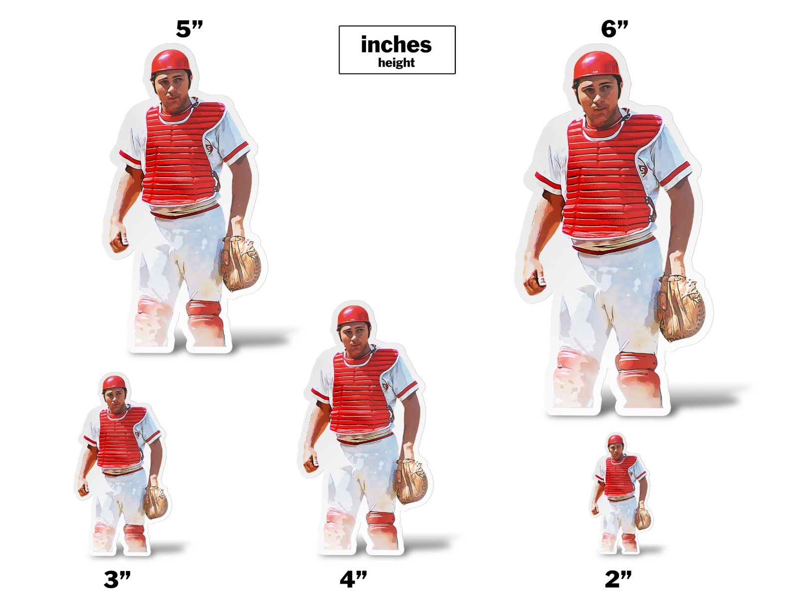 Johnny Bench Cincinnati Reds Sticker Decal–Glossy Waterproof Vinyl Self