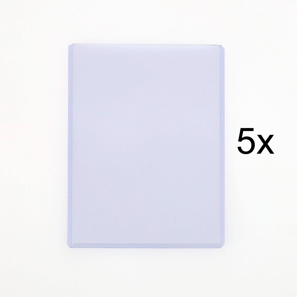 5 BCW 4×6 Toploaders & 5 Inner Soft Sleeves Rigid Card Photo Storage Premium