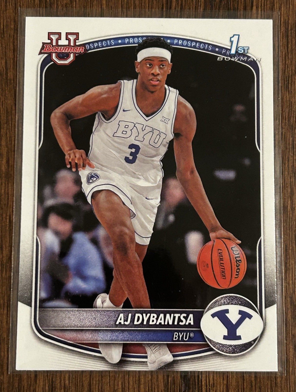 2025-26 Bowman U Basketball #BPP-1 AJ Dybantsa 1st Bowman – BYU/Wizards