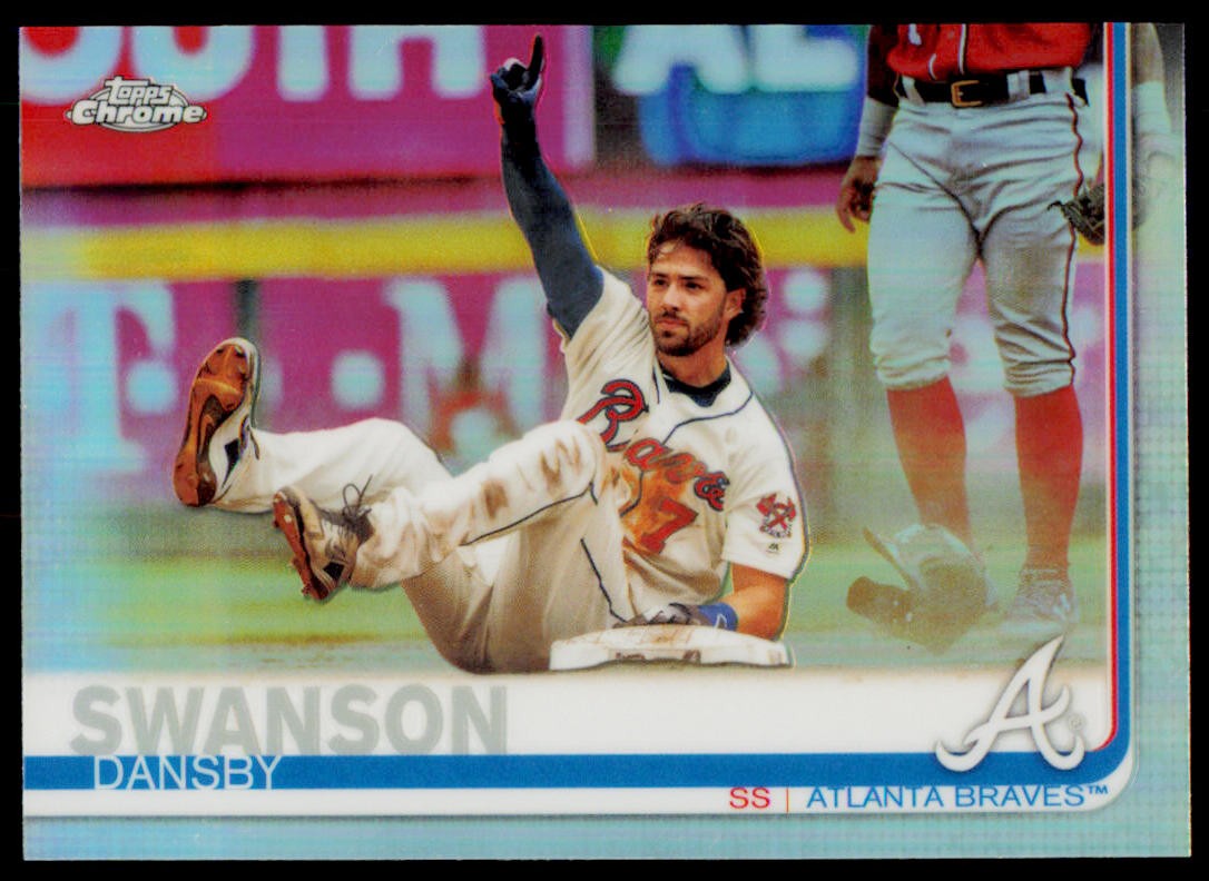 2019 Topps Chrome Dansby Swanson 169 Refractor Atlanta Braves