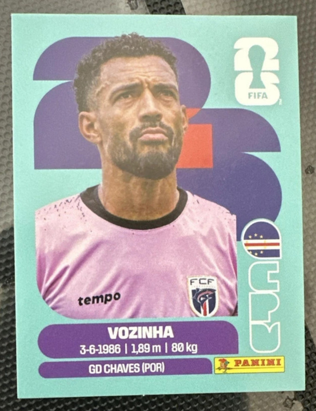 Vozinha Panini FIFA World Cup 2026 Sticker International Version Portrait CPV 2