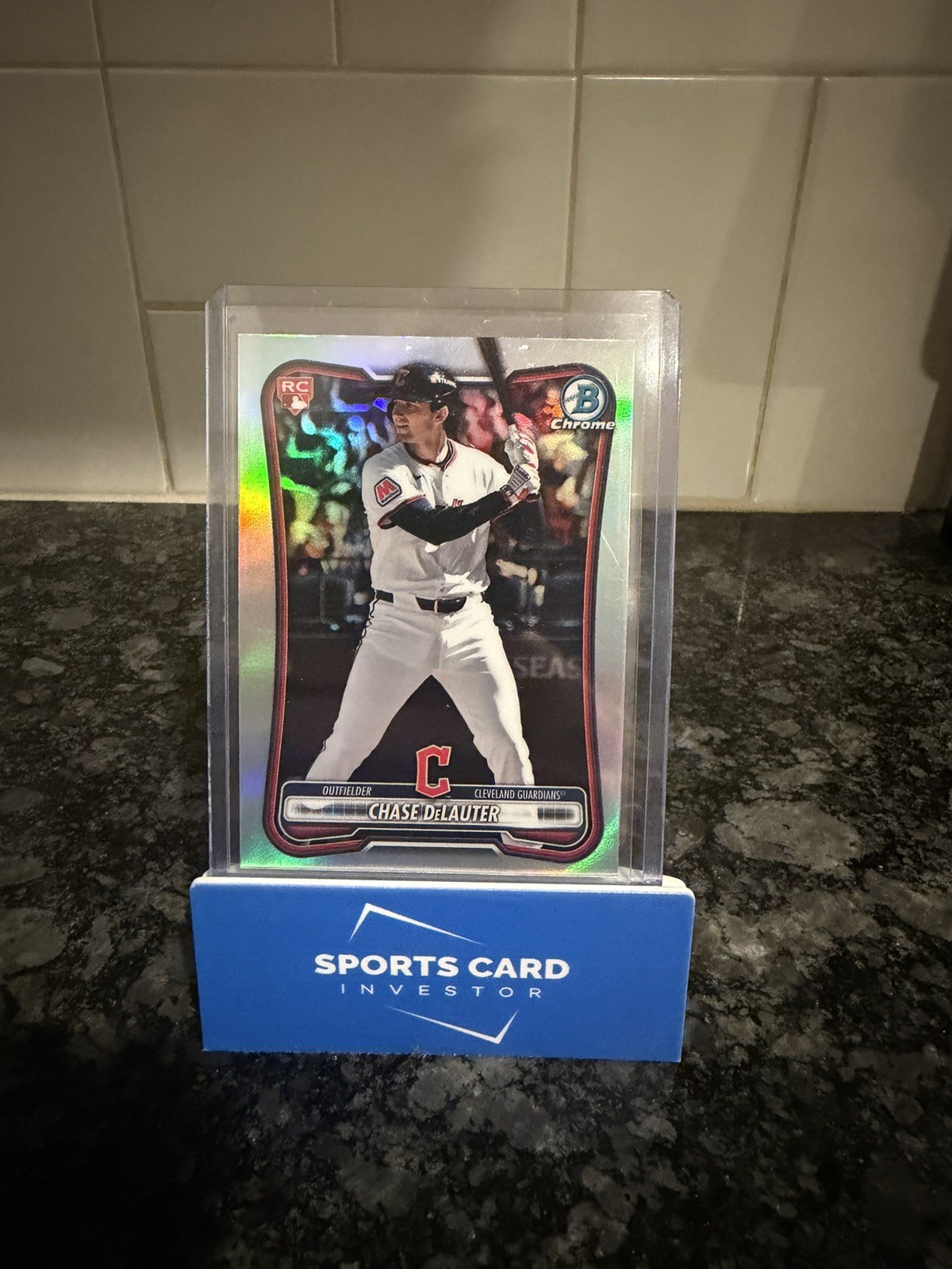 2026 Bowman SP Rookie Red RC Chrome Variation Chase DeLauter #37 Guardians