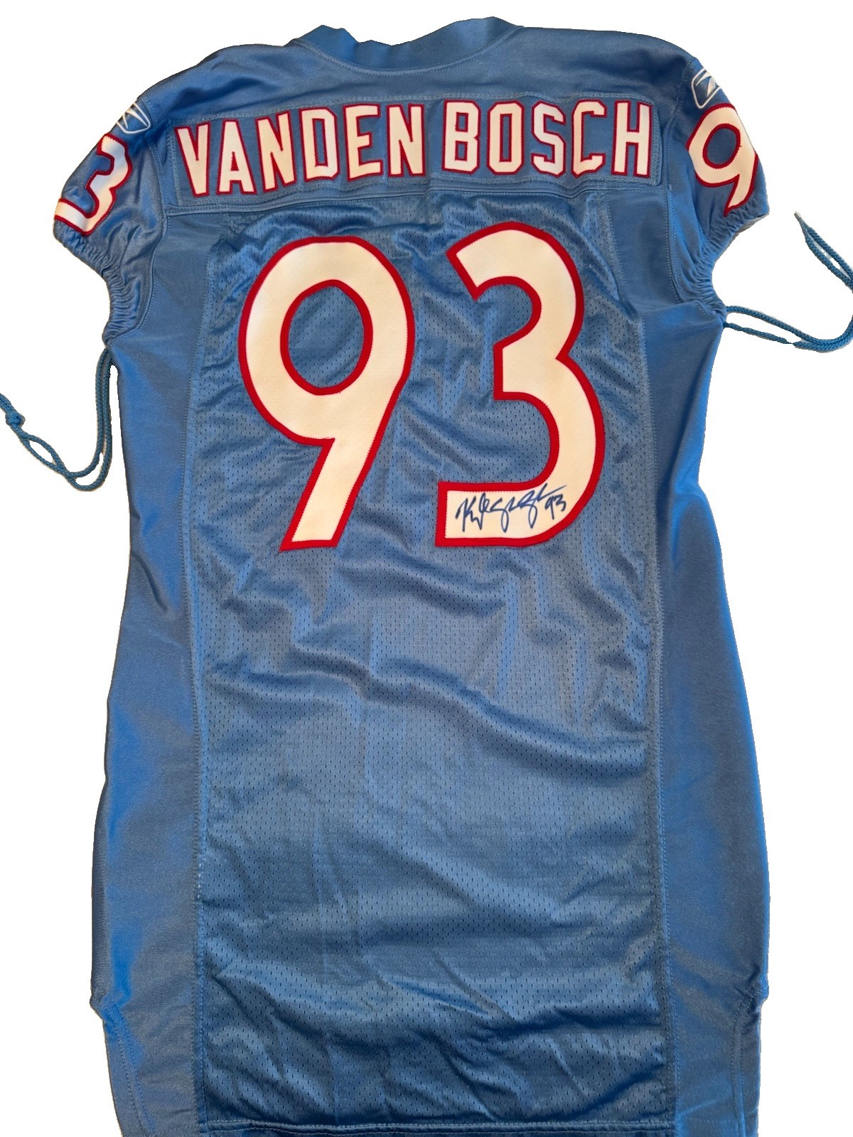 2009 Team Issue Tennessee Titans Autographed Jersey Kyle Vandenbosch Home Jersey