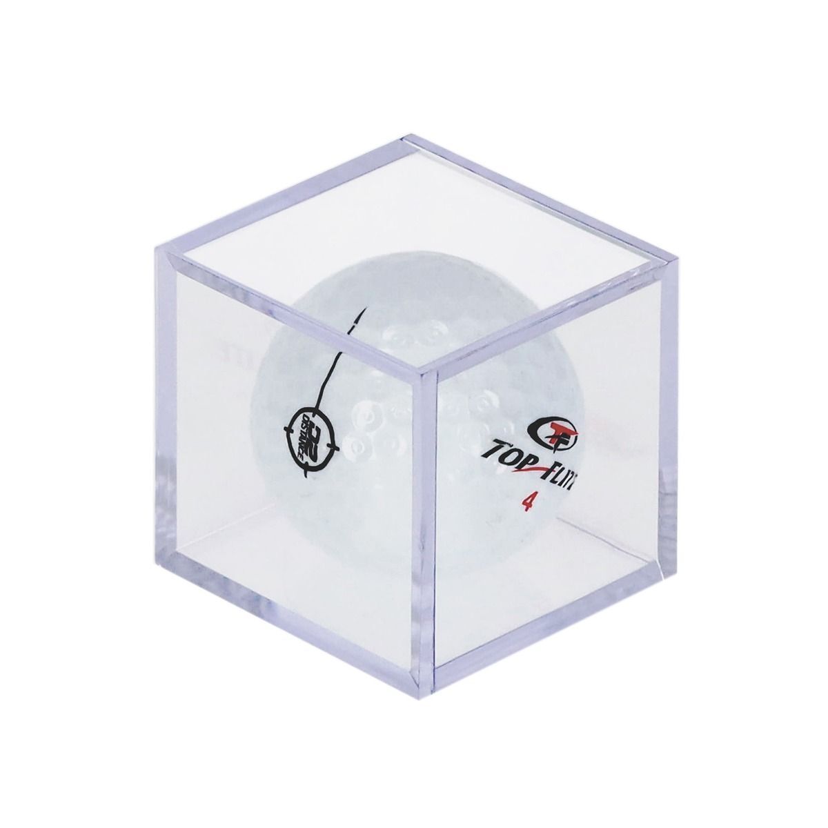 X3 BCW Golf Ball Square Display Holders Crystal Cubes Clear Safe Storage DEAL