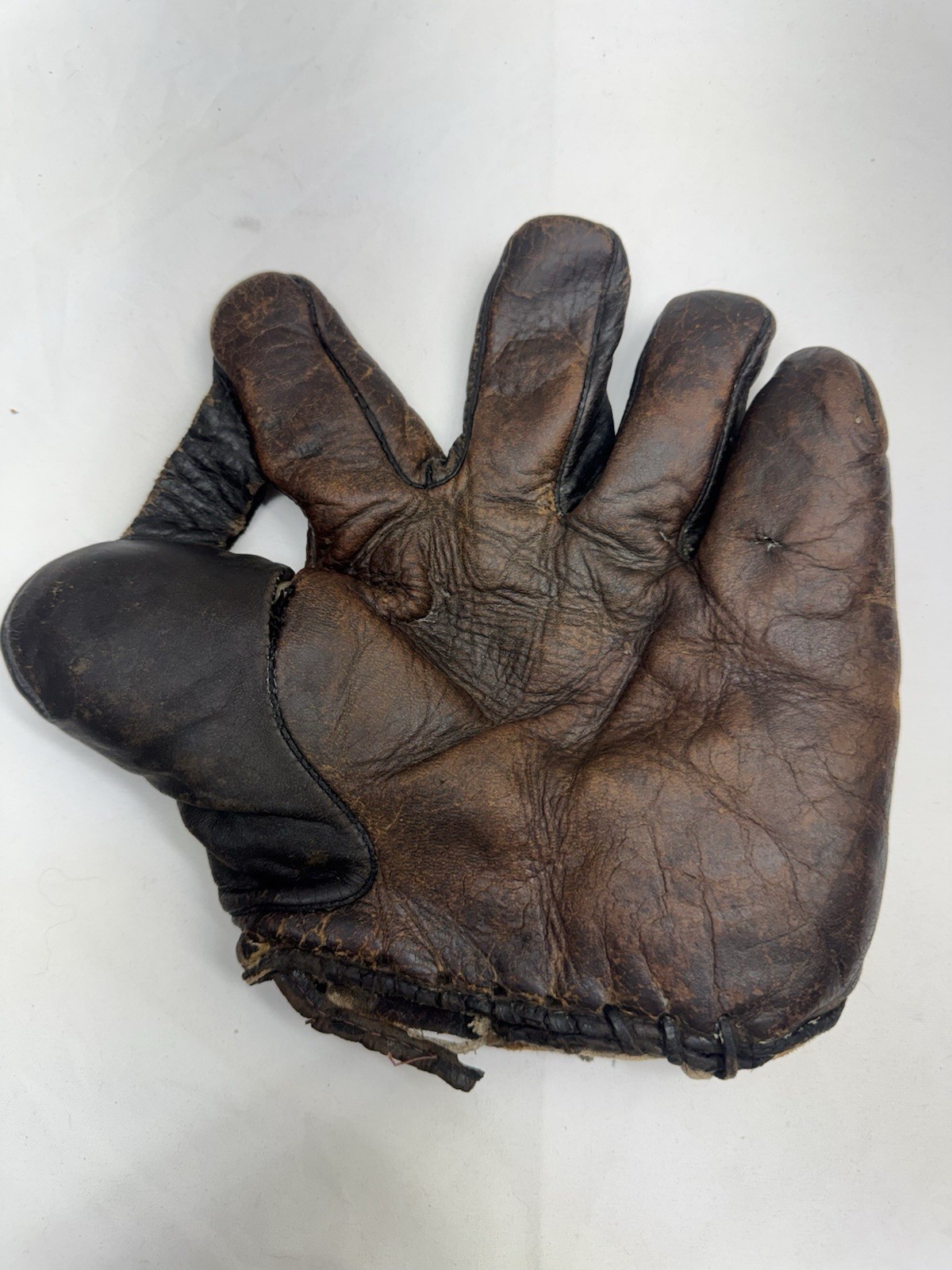 Vintage J.C. Higgins 1″ Web Baseball Glove Multi Color