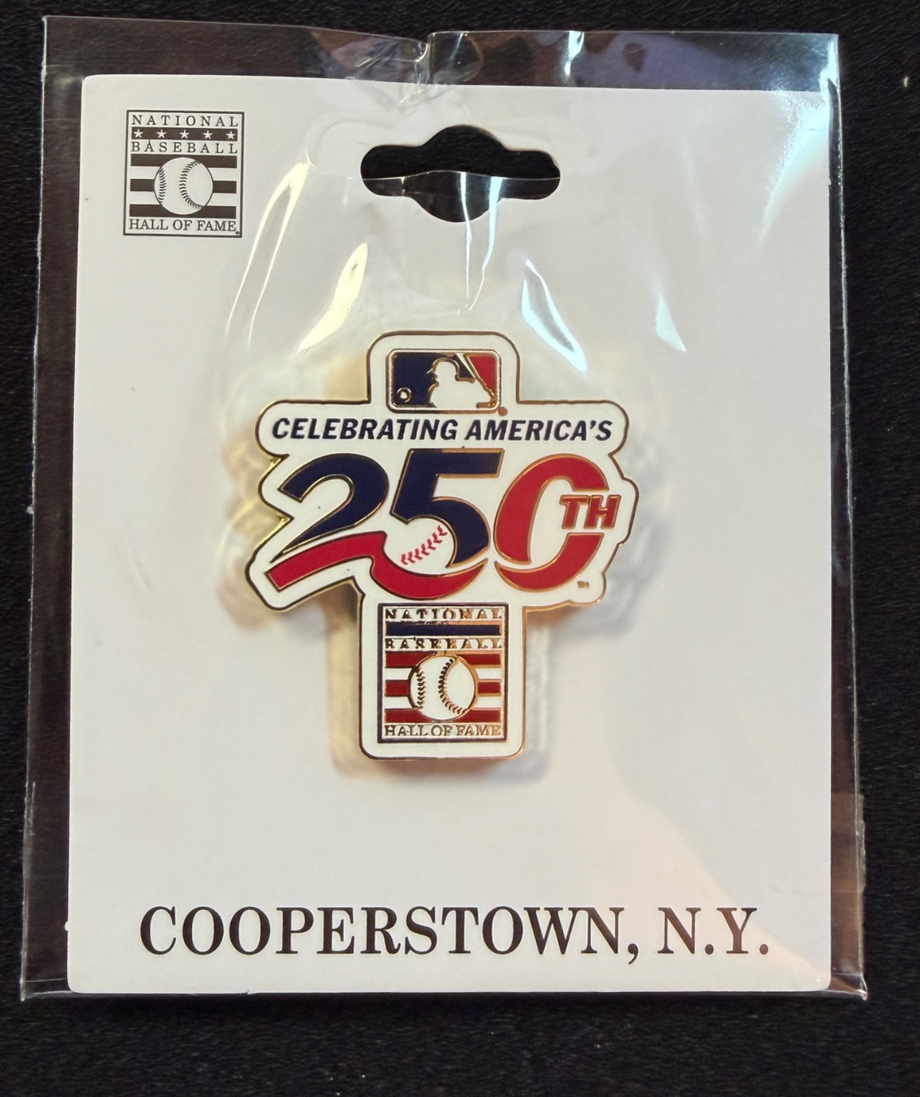 NEW MLB HOF CELEBRATIING AMERICA’S 250TH ANNIVERSARY/BIRTHDAY LAPEL PIN