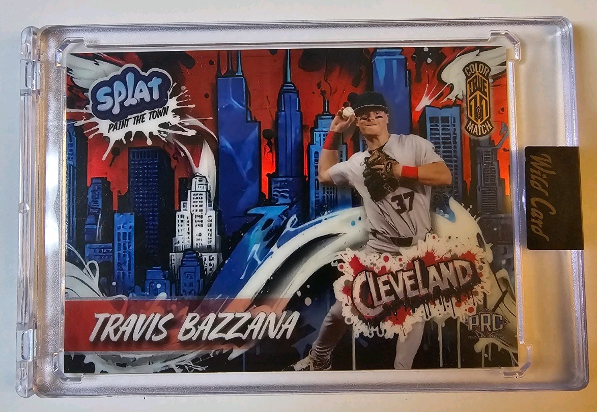 2024 Wild Card Splat Paint The Town True 1/1 Color Match PRC Travis Bazzana