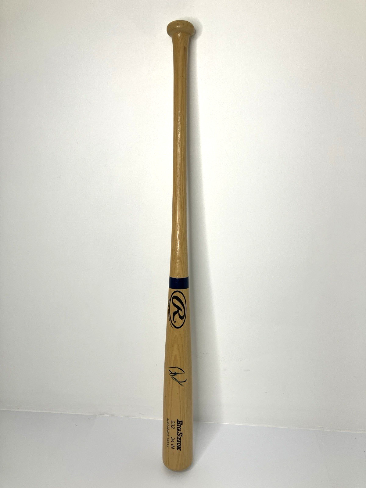 Rawlings Big Stick Bat Signed Professional Model Wood 34″ Unknown Autograph