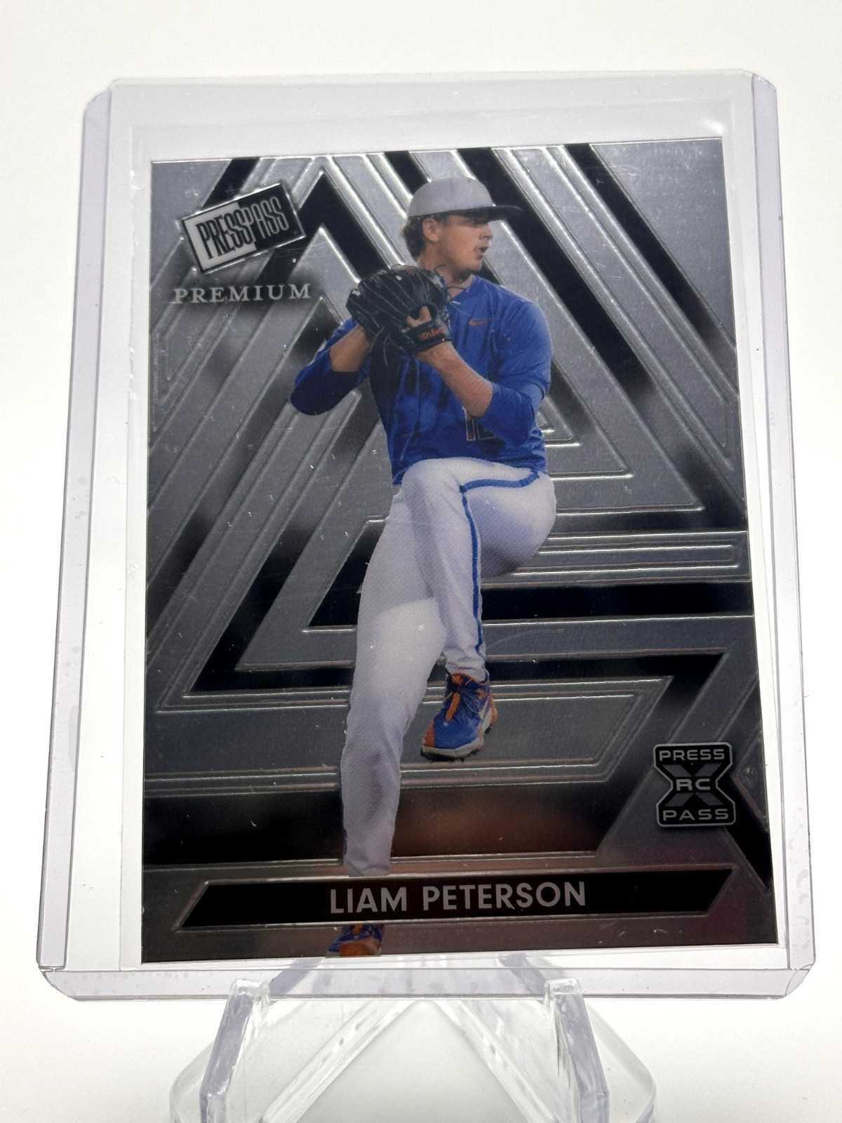 LIAM PETERSON 2024 LEAF PRESS PASS PREMIUM SILVER NON AUTO /285 FLORIDA