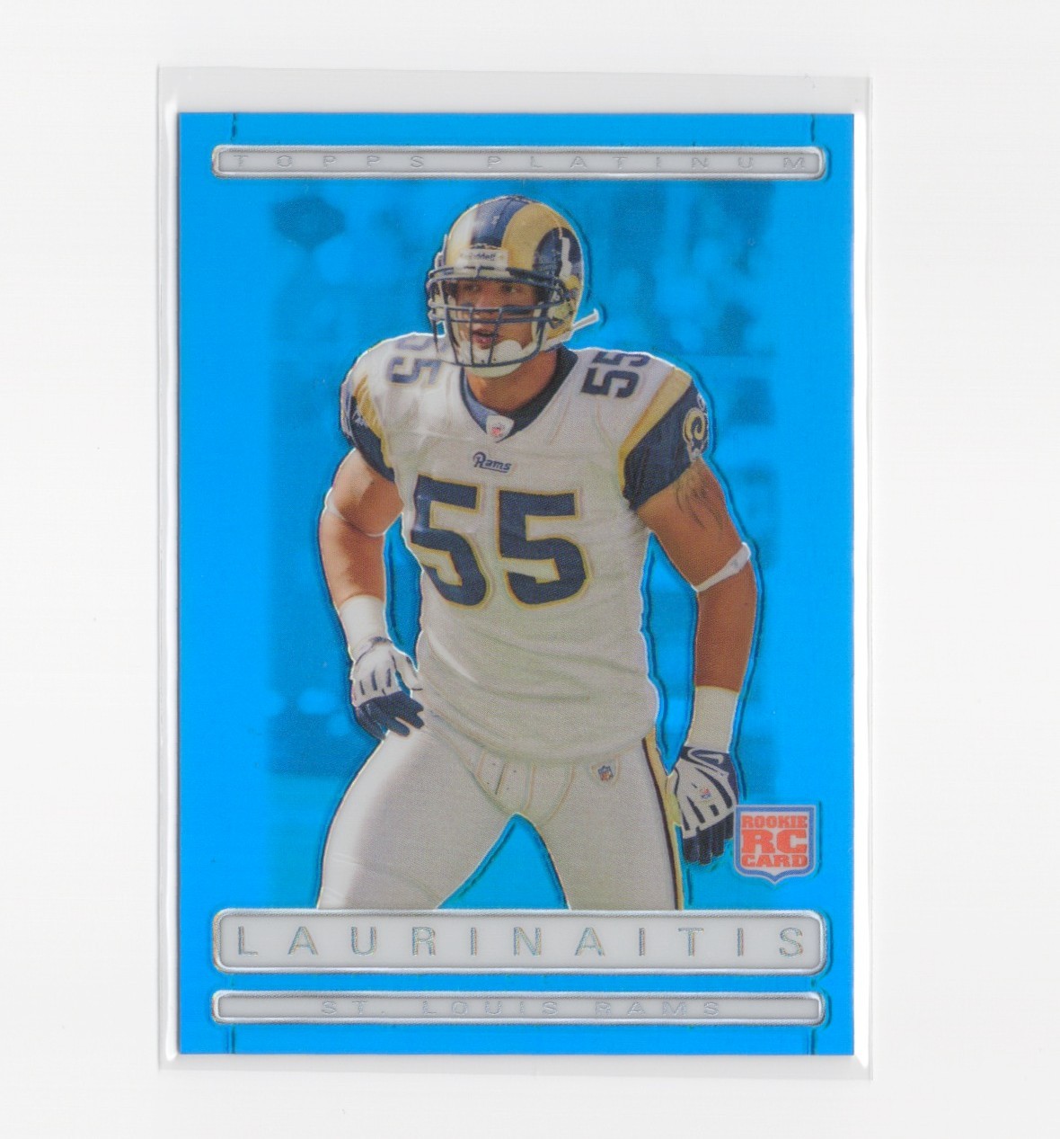 2009 Topps Platinum Blue James Laurinaitis #/99 Rookie Card RC
