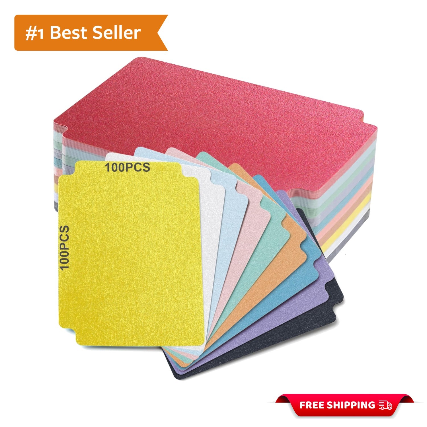 Durable 100-Pack Trading Card Dividers With Writable Surface for Easy Sorting