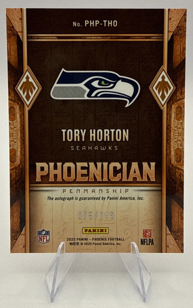 2025 Panini Phoenix – Phoenician Penmanship Tory Horton #PHP-THO Winter /149…