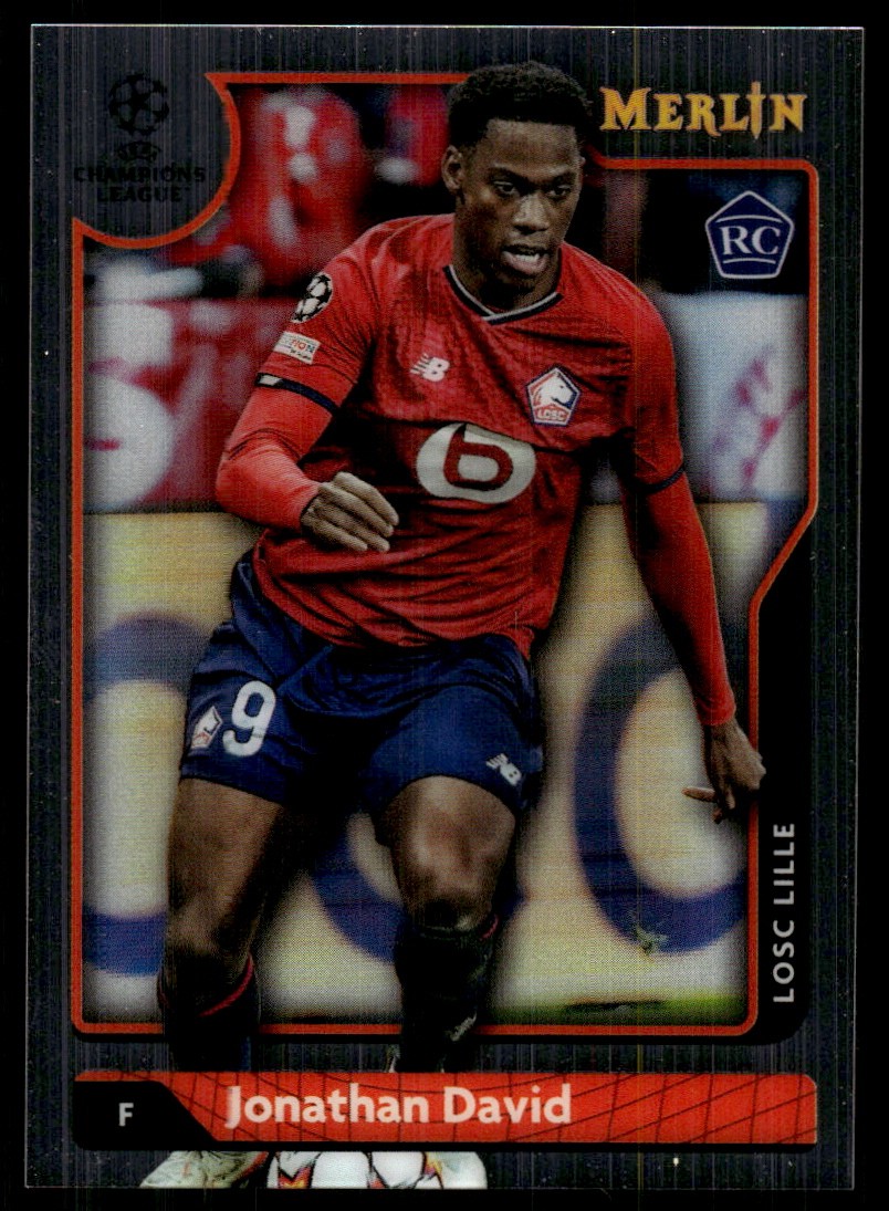 Jonathan David 2021-22 Merlin UEFA Champions League #99 LOSC Lille AutographDen