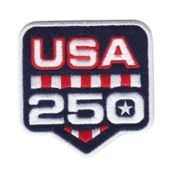 2026 MLB USA 250th Anniversary July 4th Sleeve Patch 3×3 Inch Iron on Sew on