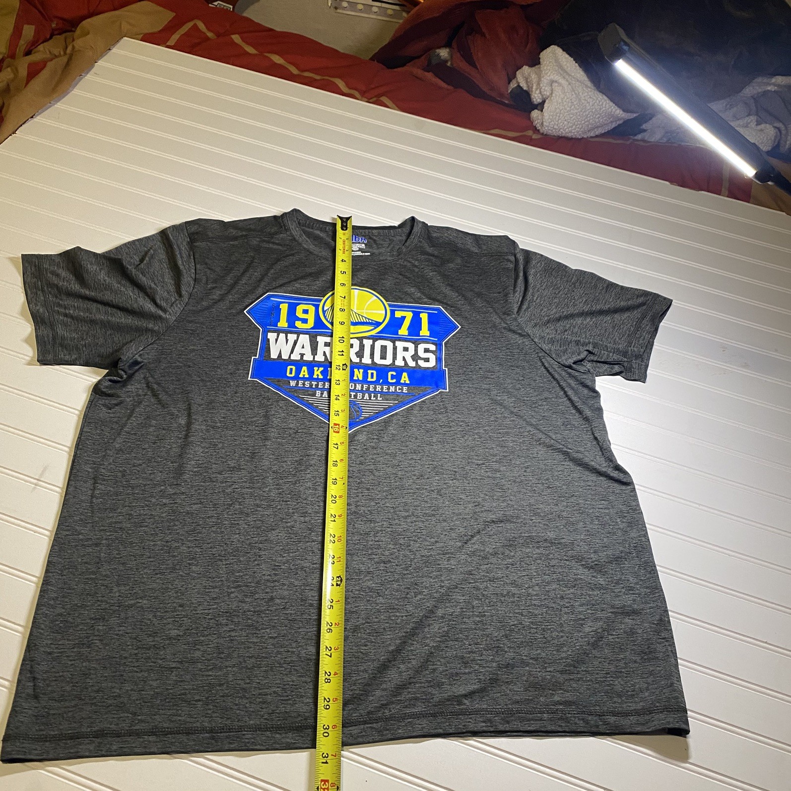 NBA Golden State Warriors Basketball Est 1971 Mens XL Gray T-Shirt Short Sleeve