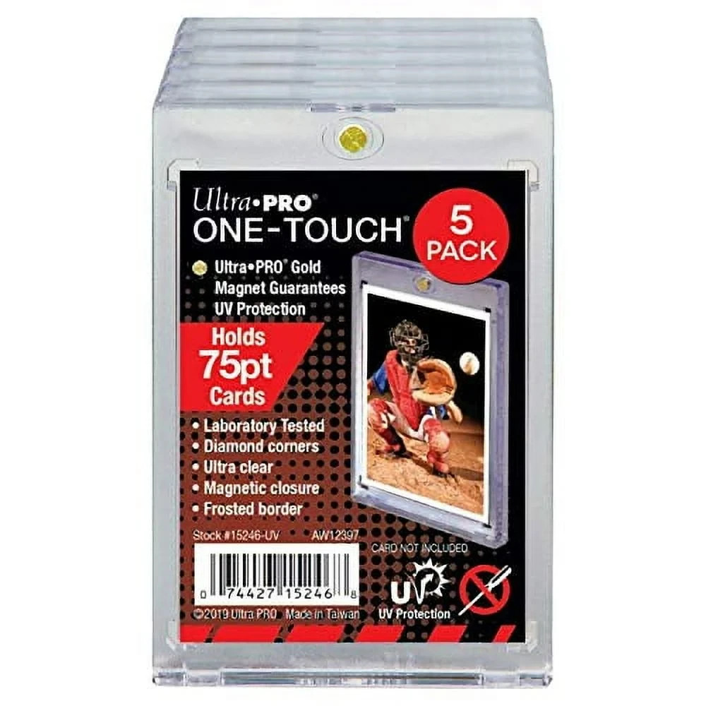 Ultra Pro One-Touch 75pt Point Magnetic Card Holder 5 Pack