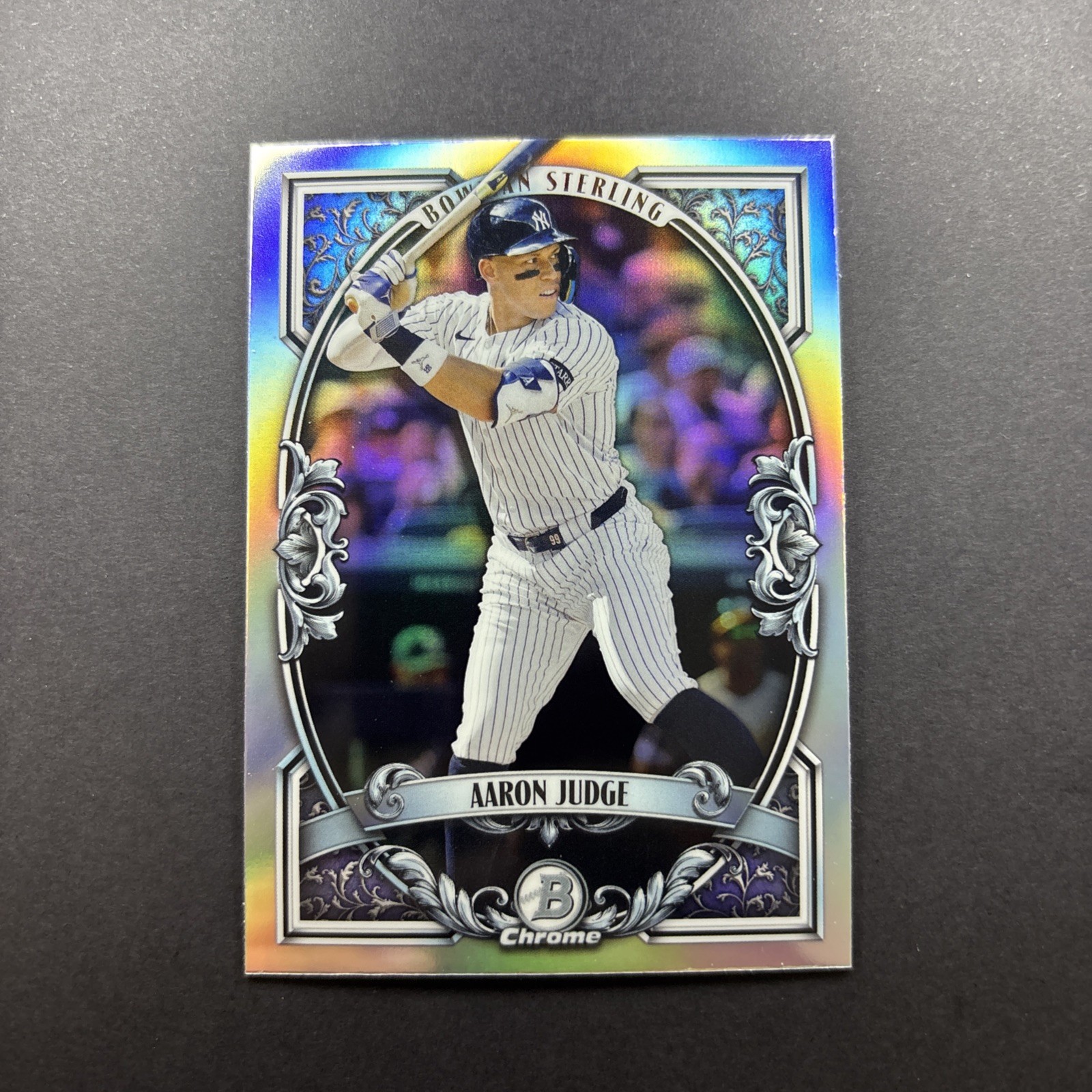 2026 Bowman – Aaron Judge Sterling Chrome Refractor Insert Card #BST-4 Yankees