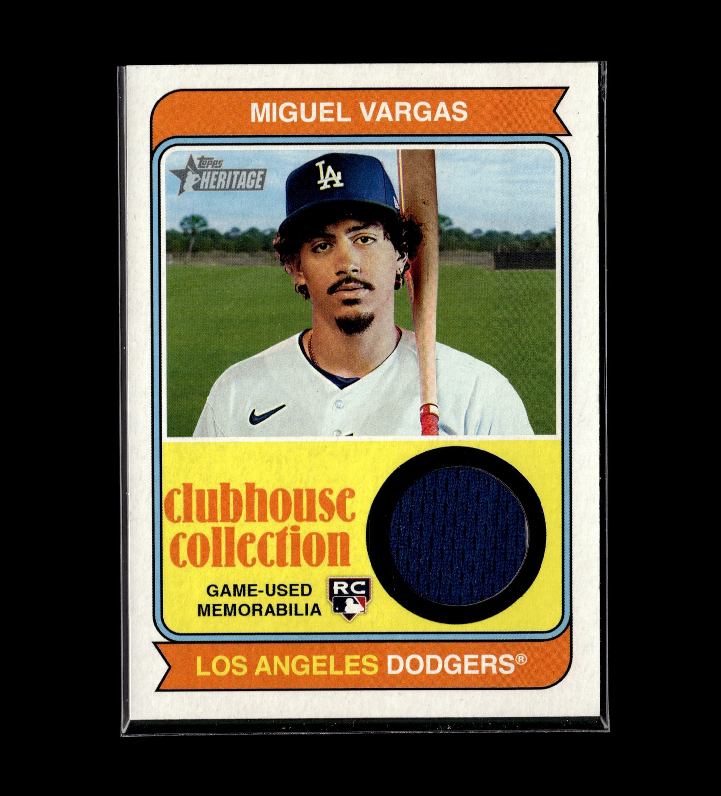 2023 Topps Heritage #CCR-MV Miguel Vargas Clubhouse Collection Relics