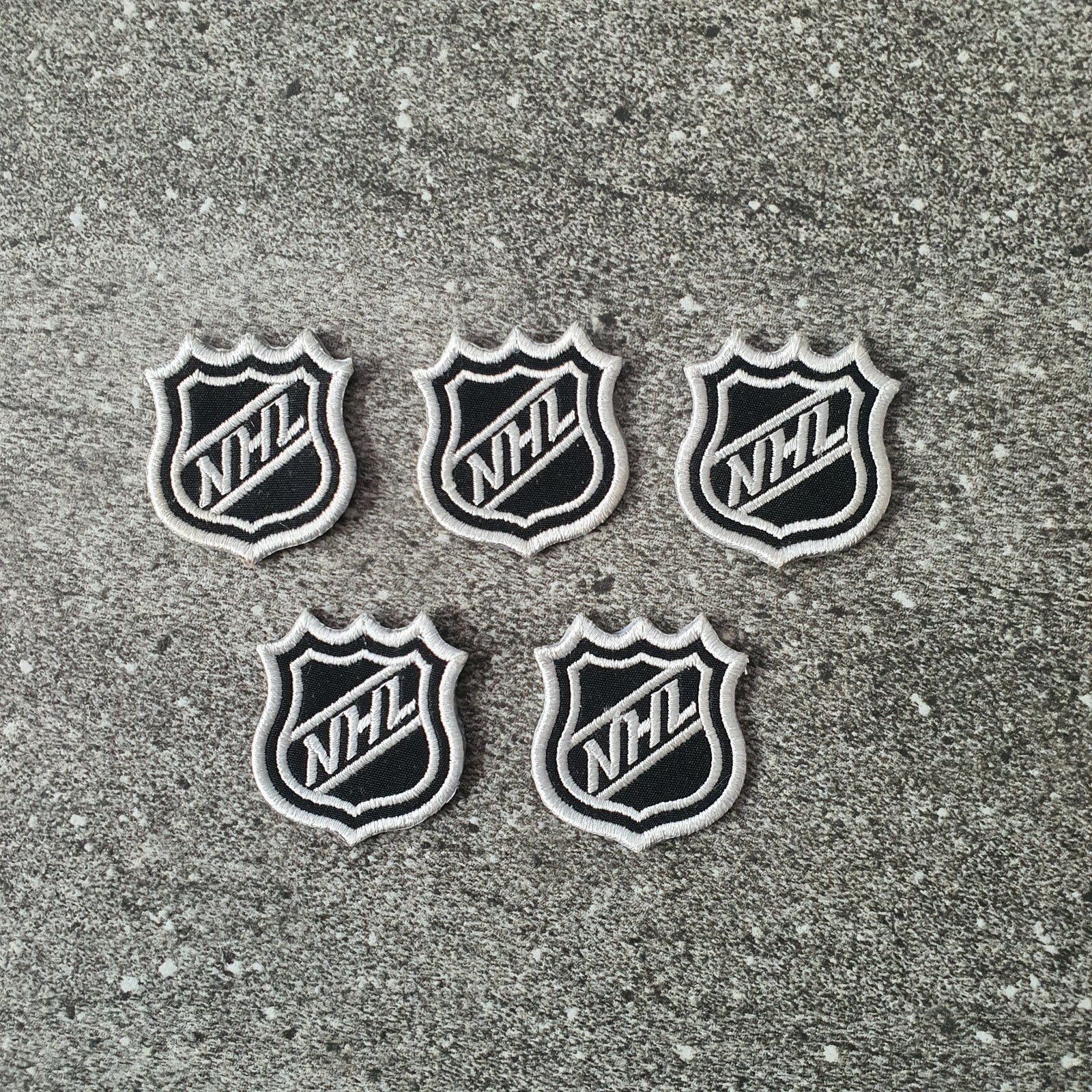 5pcs Embroidery NHL Shield Patch Iron on Logo For Jersey Pants Jacket