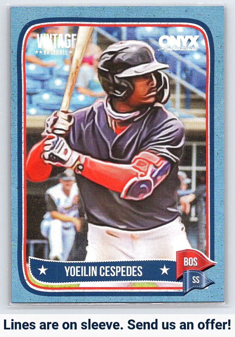 2024 Onyx Vintage #OVYOCE Yoeilin Cespedes Teal Bordered #/99