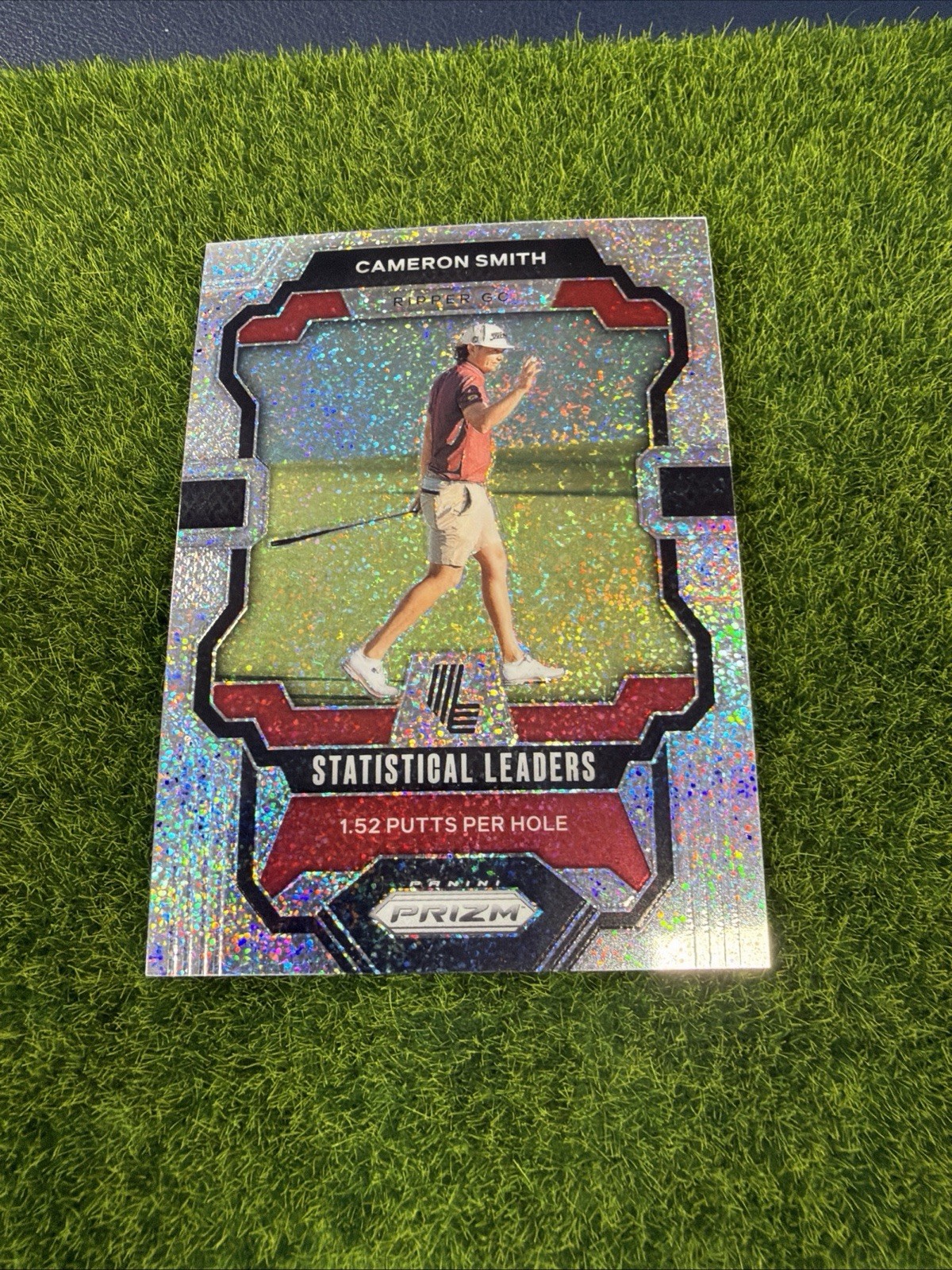 Cameron Smith 2024 Panini Prizm LIV Golf Stat Lead Silver Prizm SSP /299 AU1