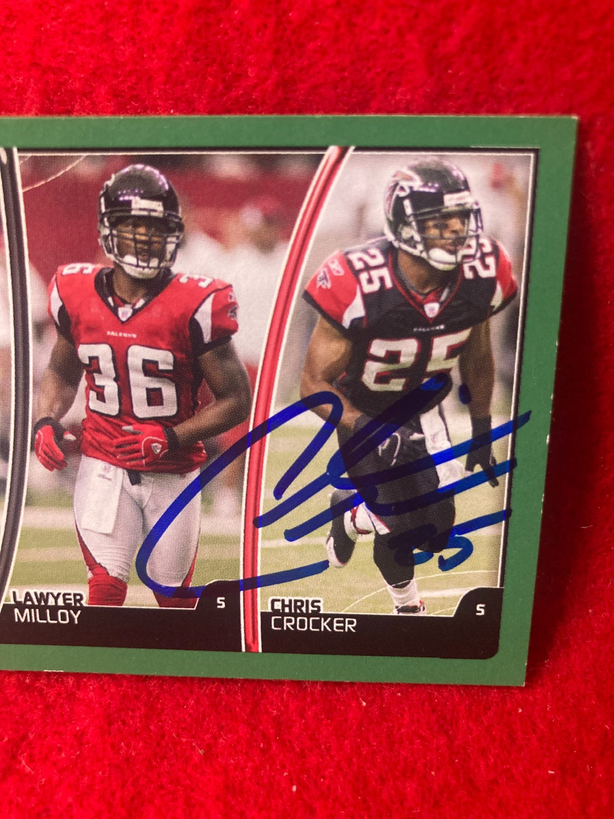 Chris Crocker 2007 Topps Total #359 Atlanta Falcons SIGNED Auto Marshall Univ