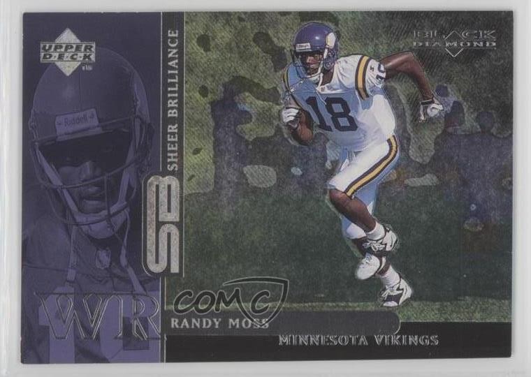1998 Black Diamond Rookie Edition Sheer Brilliance /1800 Randy Moss RC HOF 0ls