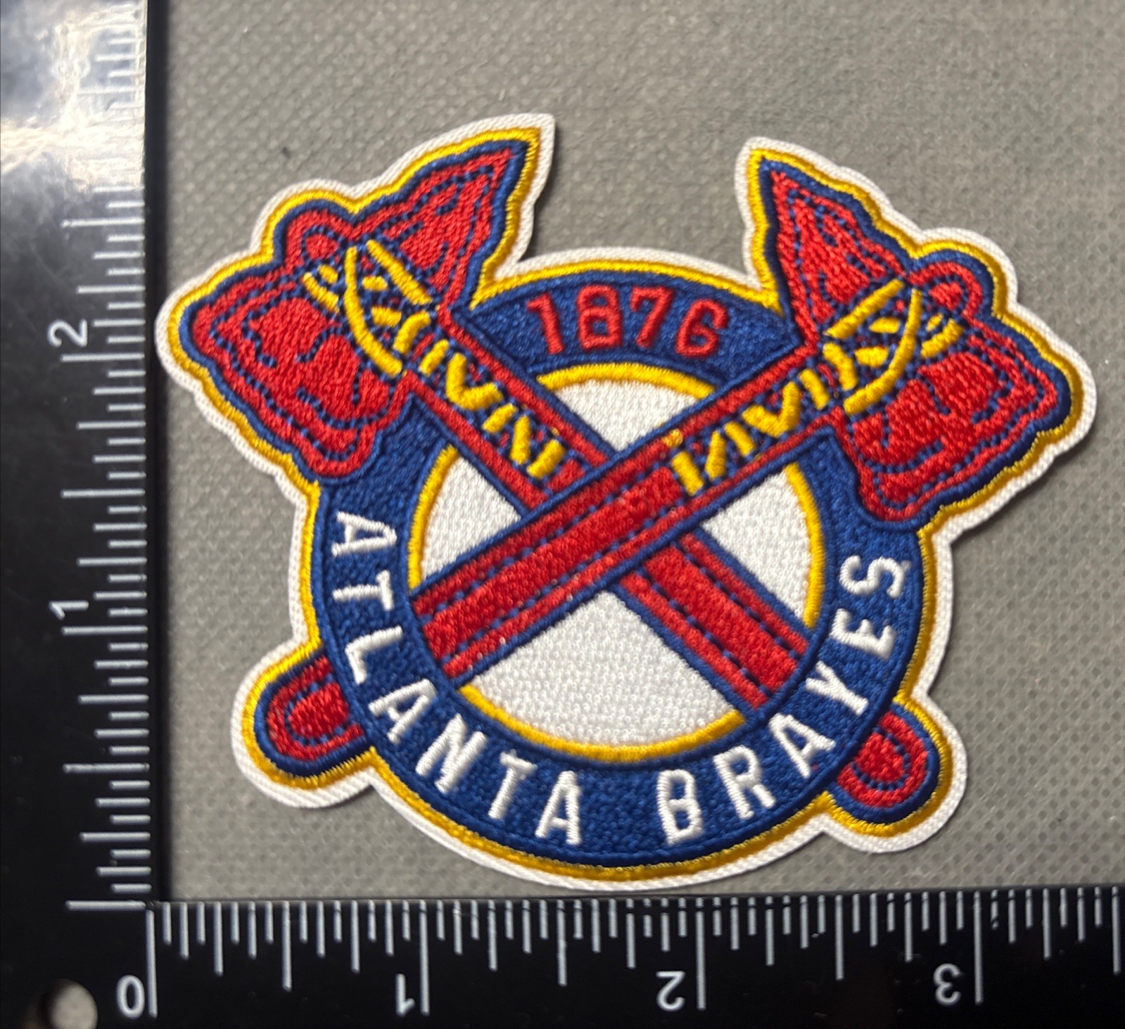 ATLANTA BRAVES EMBROIDERED IRON ON PATCH MLB BASEBALL